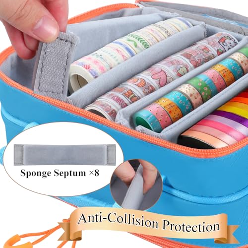 Washi Tape Box Organizer Bag,Transparent Divider Container - Image 6