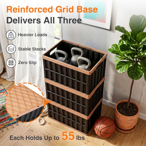 Citylife 2PC 64L Collapsible Storage Bins with Lids - Image 6
