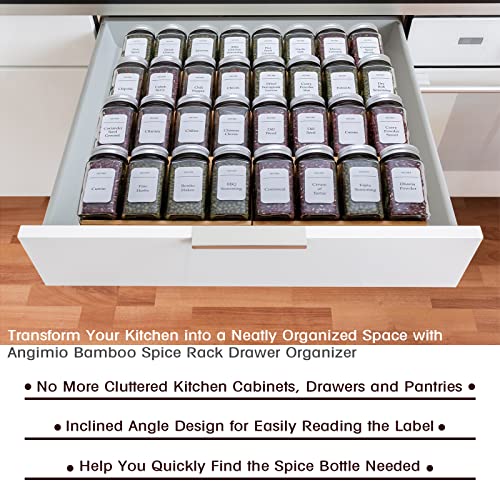Bamboo Spice Rack Drawer Organizer - Image 8