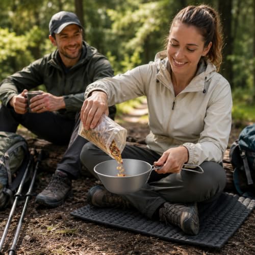 Ultralight Panda Titanium Sierra Cup with Titanium Spoon - Image 6