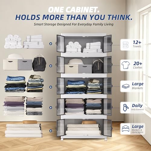 SAILUN 580Qt Stackable Storage Bins,Storage Cabinet Drawer - Image 6