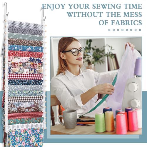 Sewing Room Hanging Wall Fabric Organizer, 16.5 Inch - Image 6
