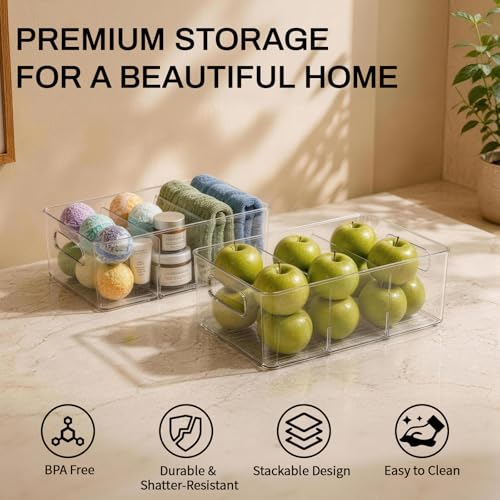 Mpotmiy 8-Pack Pantry Organizers and Storage, Clear | All Products - Image 3