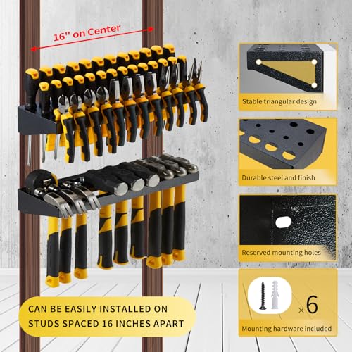 Wall Mount Hand Tool Organizer, Screwdriver Organizer - Image 5