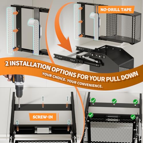 HOUSE AGAIN Pull-Down Cabinet Organizer for High/Deep Cabinets - Image 6