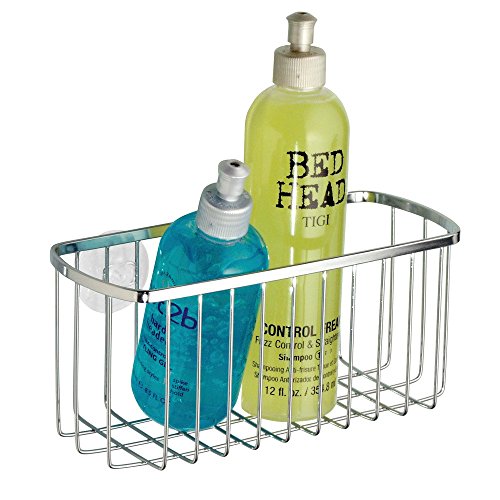 InterDesign Suction, Rectangle Basket, Polished Stainless Steel - Image 4