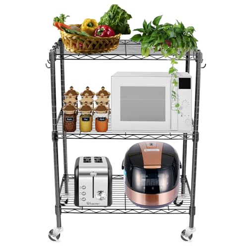 WDT 3-Tier Storage Shelves, Heavy Duty Metal Shelves Wire Rack - Image 4