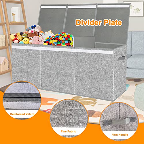 Pantryily Extra Large Toy Box with Lid Foldable Plush Toy - Image 5