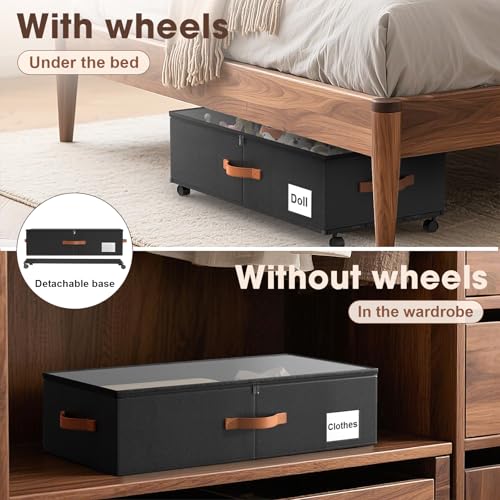 Eastherry Under Bed Storage with Wheels, 2 Pack | Home Organization - Image 7