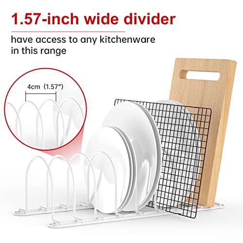 JAQ Plate Rack for Cabinet, 10.5" Vertical Dish Organizer - Image 5