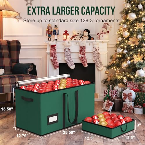 Christmas Ornament Storage Box Store 128-3" Ornaments - Image 4