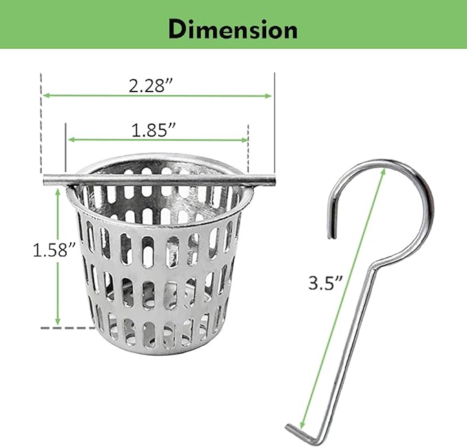 Neodrain 2PCS Hair Catchers Shower Drain Hair and Debris Strainer Only Fit Neodrain Shower Drains, Hair Trap,with Lifting Hook