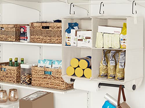 StorageWorks Hanging Closet Organizer with Rod, 4 Sections - Image 7