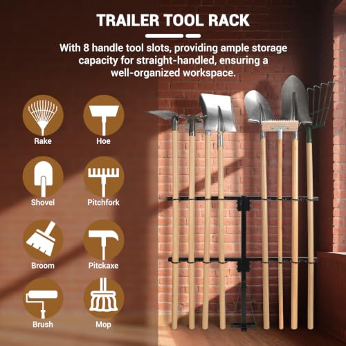 Upgraded Utility Trailer Accessories Trailer Tool Rack - Image 6