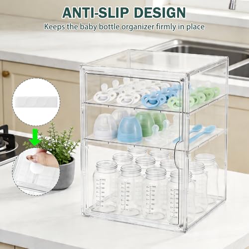 Baby Bottle Organizer, 3 Tiers Acrylic Bottle Storag | All Products - Image 5
