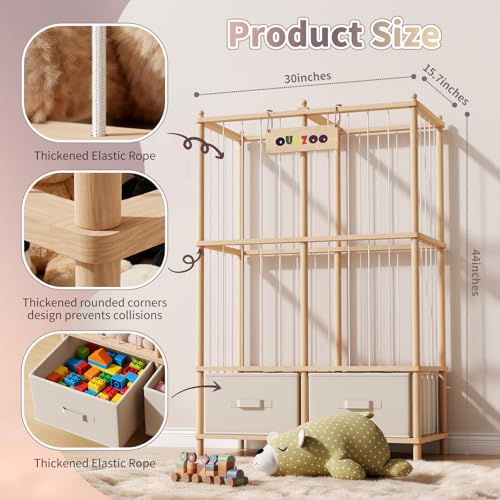 Extra Large Stuffed Animal Storage, Wooden Stuffed Animal - Image 4