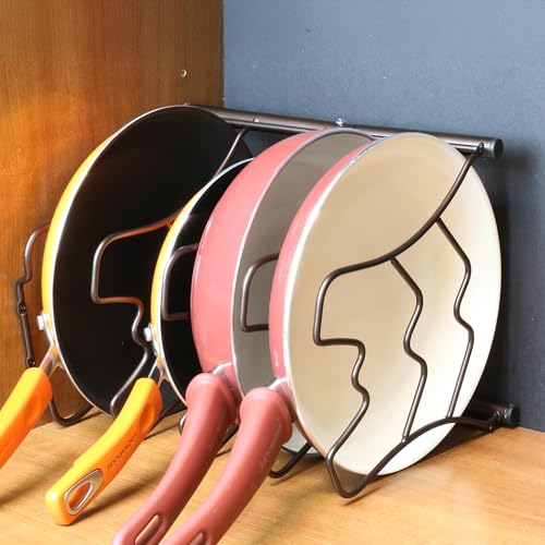 Deco Brothers Pan Organizer Rack for Kitchen Cabinet and Counter - Image 5