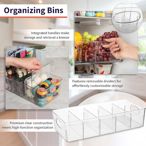 ClearSpace Pantry Storage Bins with Removable Dividers, XL - Image 4