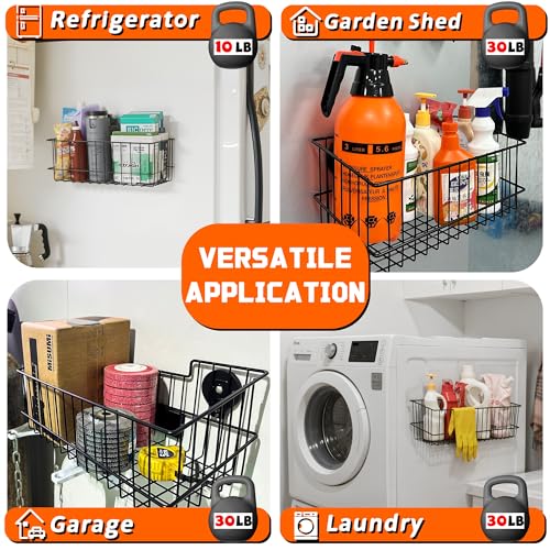 Magnetic Baskets, Large Capacity Metal Wire Mesh Basket - Image 6