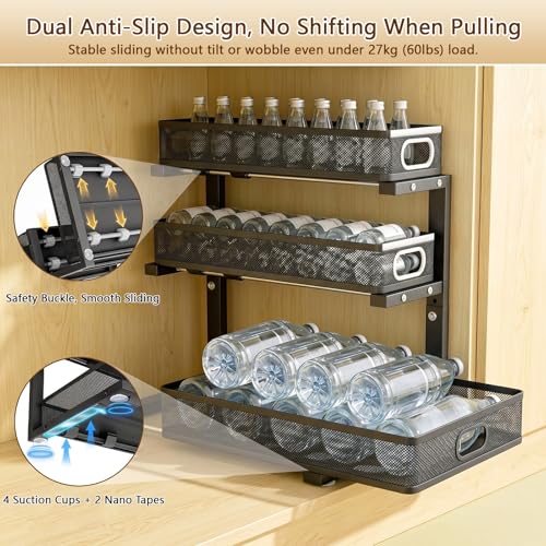 Under Sink Organizer, 2-Pack 3-tier Under Sink Storage - Image 7
