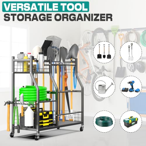 EVERHANGER Garden Tool Organizer Stand, Garage Tool Storage - Image 6