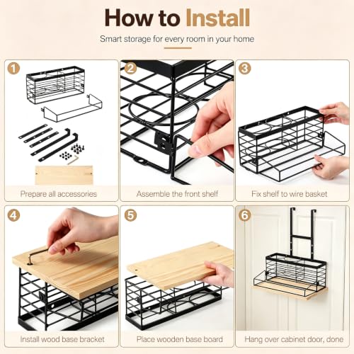 Metal Hair Tool Organizer Hair Dryer Holder for Bathroom - Image 5