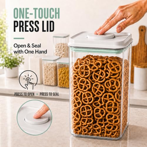 4-Pack 4.2 Qt 5 lb Flour Storage Containers with Scoops & - Image 4