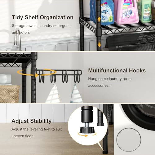 U8 Medium Laundry Room Storage Organizer, Over the Washer - Image 7