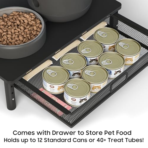 ‌Adjustable Automatic Cat Feeder Stand - Non-Slip Elevated - Image 6