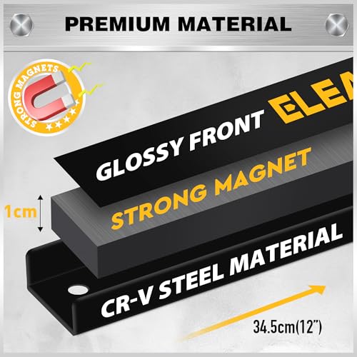 6-Piece 12" Magnetic Tool Holder Storage Organizer - Wall - Image 4