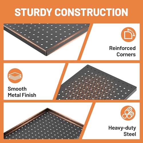 Metal Peg Board Panels with Hooks, Garage Pegboard Tool Organizer - Image 5