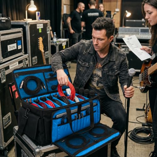 Large DJ Cable Bag Organizer with Laptop Pocket & | Home Organization - Image 3