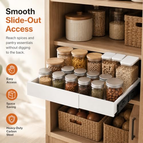 Pull Out Cabinet Organizer, Expandable 7"-11" Slide Out Cabinet - Image 8
