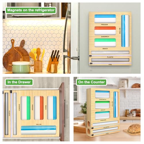 MSJGA Magnetic Food Bag Storage Organizer for Drawer | All Products - Image 5