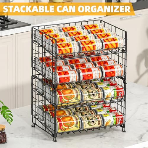 2-Pack Stackable Rack Organizer, Storage for Kitchen Pantry - Image 7