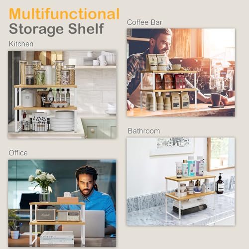 OGEMXU Cabinet Shelf Organizers, 15.7 inches Large Kitchen - Image 7