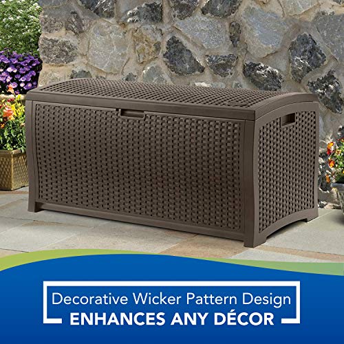 Suncast 73-Gallon Medium Deck Box and 33 Gallon Hideaway Can - Image 5