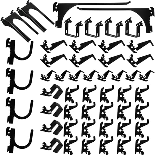 Zonon 52 Pcs Metal Wall Control Hooks Slotted Storage - Image 2