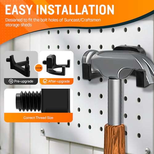 6Pcs Storage Shed Hooks Compatible with Suncast Shed - Image 5