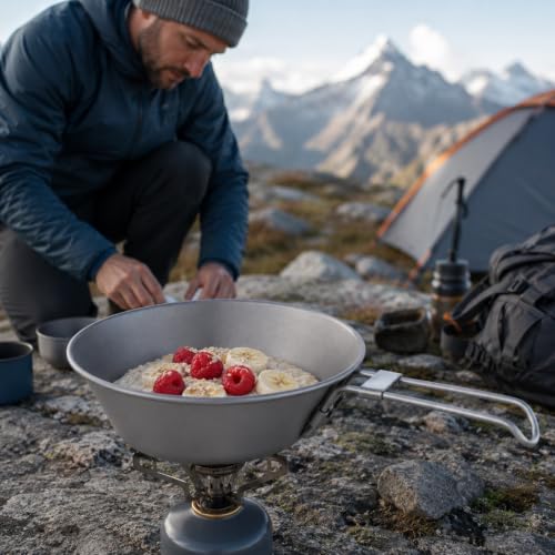 Ultralight Panda Titanium Sierra Cup with Titanium Spoon - Image 7