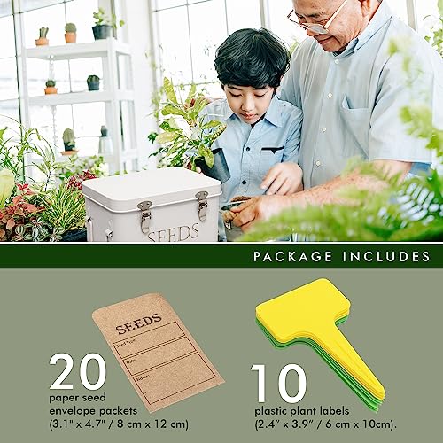 Garden Seed Storage Box with Dividers Seeds Packet | Home Organization - Image 5