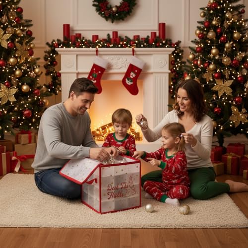 2-Pack Christmas Ornament Organizer Box | Home Organization - Image 6