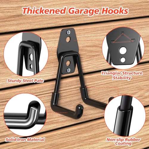 30-Pack Heavy Duty Garage Hooks for Storage & Hanging Items - Image 4