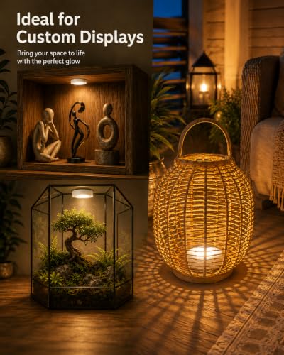 EZVALO LED Puck Lights, 6Pack Rechargeable Touch Light - Image 5