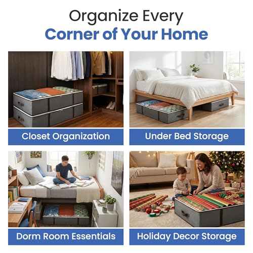 Underbed Storage Bags 4-Pack - Foldable Under Bed St | All Products - Image 6