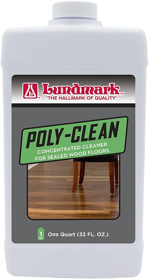 Lundmark Poly-Clean, Cleaner ncentrate for Polyurethane Floors, 32-Ounce, 3227F32-6, Clear (LUN-3227F32-6)