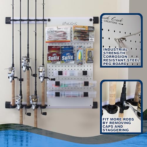 Rush Creek Creations No Limit 5-Rod Wall-Mount Fishing Pole - Image 5