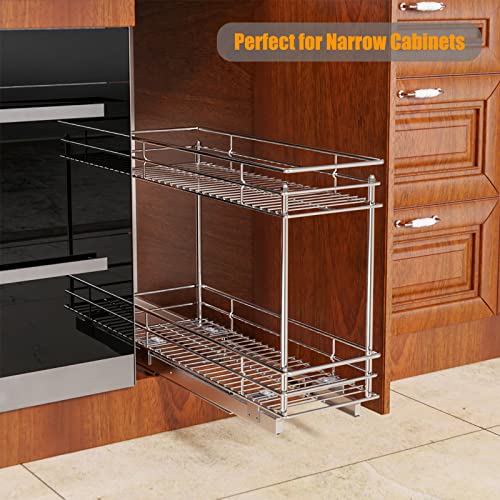 ROOMTEC Pull Out Cabinet Organizer for Narrow Cabinet (5" W X 21" - Image 6