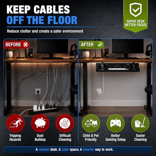 DeskNest Under Desk Cable Management Tray 23.6" – St | All Products - Image 4