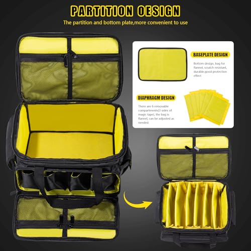 DJ Cable File Bag DJ Cable Organizer Bag Gig Bag with 6 - Image 5